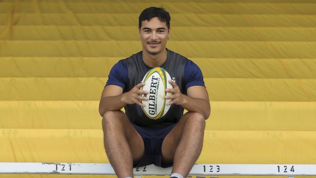 Jordan Petaia has set his sights on making the Wallabies World Cup squad. Picture: Mark Cranitch.