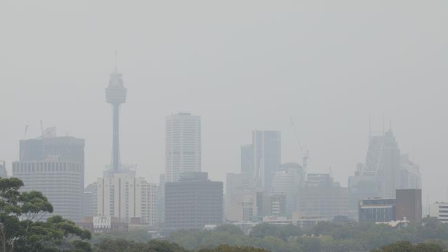 Sydney has been blanketed by smoke from the fires. Picture: Max Mason-Hubers