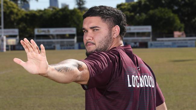 Burleigh centre Allan Lockwood has been voted the competition's toughest player to tackle one-on-one. Picture Glenn Hampson