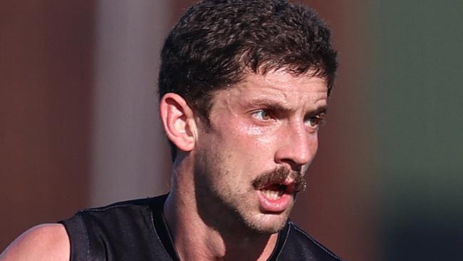 Western Bulldogs training at Whitten Oval. 29/06/2020.  Tom Liberatore of the Bulldogs   during todays small groups session   . Pic: Michael Klein