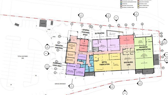 Plans of the proposed CQUniversity School of Manufacturing to be built in Gladstone.