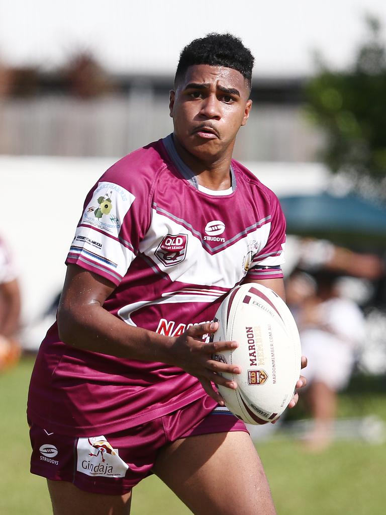 Yarrabah’s Keishon Hunter Flanders. Picture: Brendan Radke