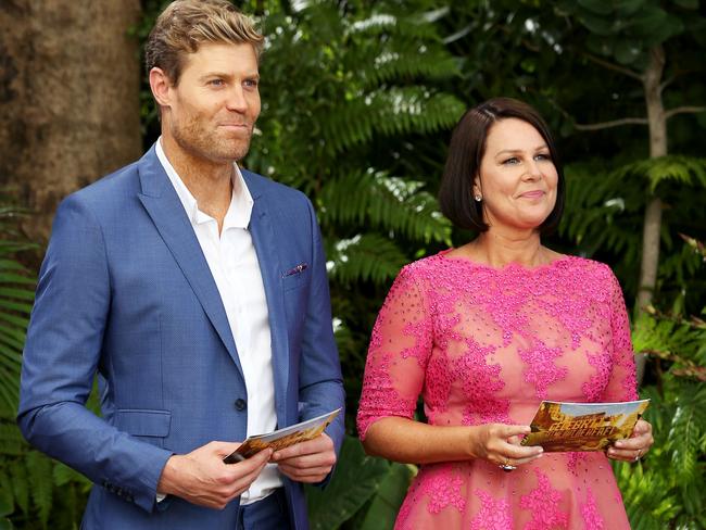 Hosts Chris Brown and Julia Morris.