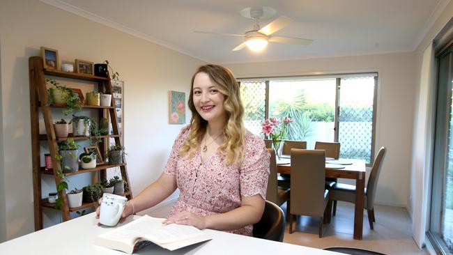 In the middle of a rental crisis, Charlotte Melville found a place to live within in a week and she and her husband Tim went into rental battle mode and lodged multiple applications and more rent. Picture: Steve Pohlner