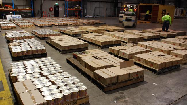 More than 15 million ecstasy pills were seized at the Port of Melbourne in 2007. Picture: Supplied.