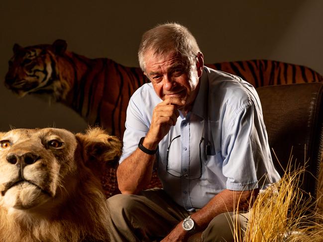 Professor Grahame Webb the owner of Crocodylus Park laments the temporary closure of the wildlife park due to the coronavirus pandemic. Picture: Che Chorley