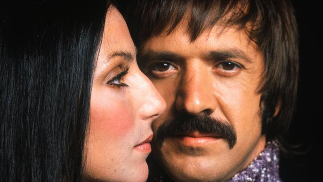 10/1972-New York, NY-ORIGINAL CAPTION READS:  Close-up of singing duo Sonny and Cher Bono