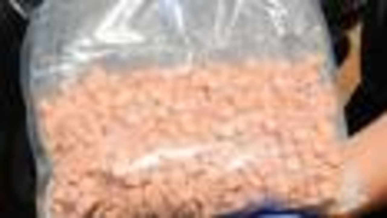 Police share a photo of orange MDMA described as toxic. Picture: Supplied