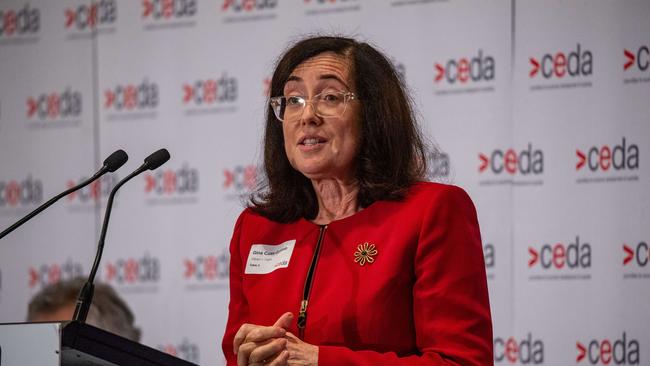 ACCC chair Gina Cass-Gottlieb provides a speech to the Committee for Economic Development of Australia. Picture: NCA NewsWire / Christian Gilles