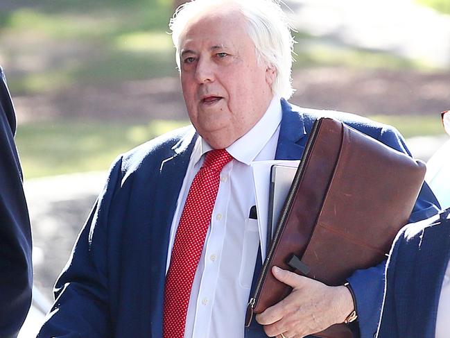 Clive Palmer is expected to continue his fight against the WA Government in the High Court. Picture: Jono Searle