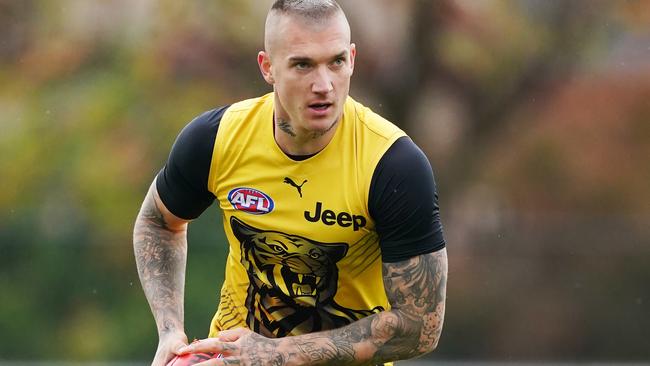 Richmond star and SuperCoach gun Dustin Martin is ready to roar when the season resumes on June 11.