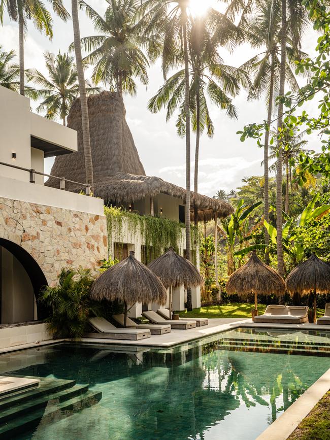 Lounger-lined pool at Alamayah. Picture: Chris Schalkx