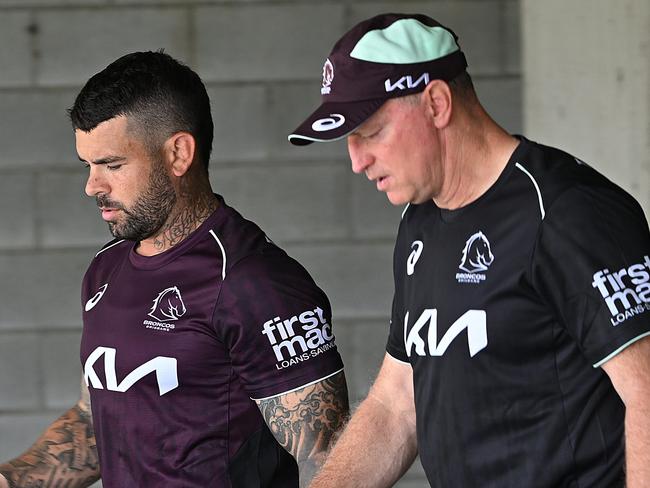 25/11/2024: Broncos training at Red Hill, Brisbane. pic: Lyndon Mechielsen/Courier Mail