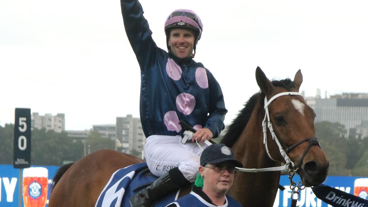 Group 1 The Metropolitan winners No Compromise and Tommy Berry reunite in race 6 on Saturday. Picture: Grant Guy