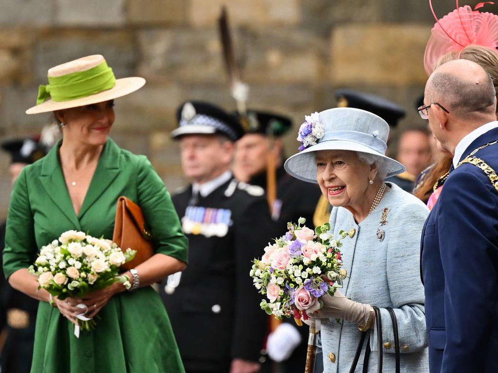 Queen Elizabeth II, Prince Edward and Sophie, Countess of Wessex are spending a Royal Week in Scotland. Picture: Getty Images