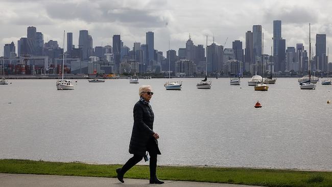 Melbourne has shivered through its coldest start to April in 25 years. Picture: Ian Currie