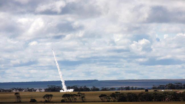 The moment of the successful launch. Picture: Sean-Jorgensen Day (DEWC Systems)