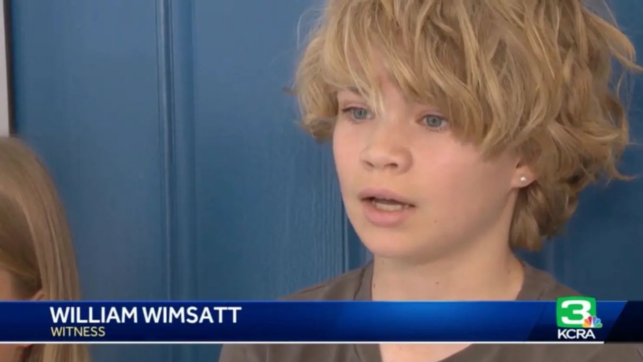 William Wimsatt said he and his mother applauded the man for his actions just before the crash took place. Picture: KCRA