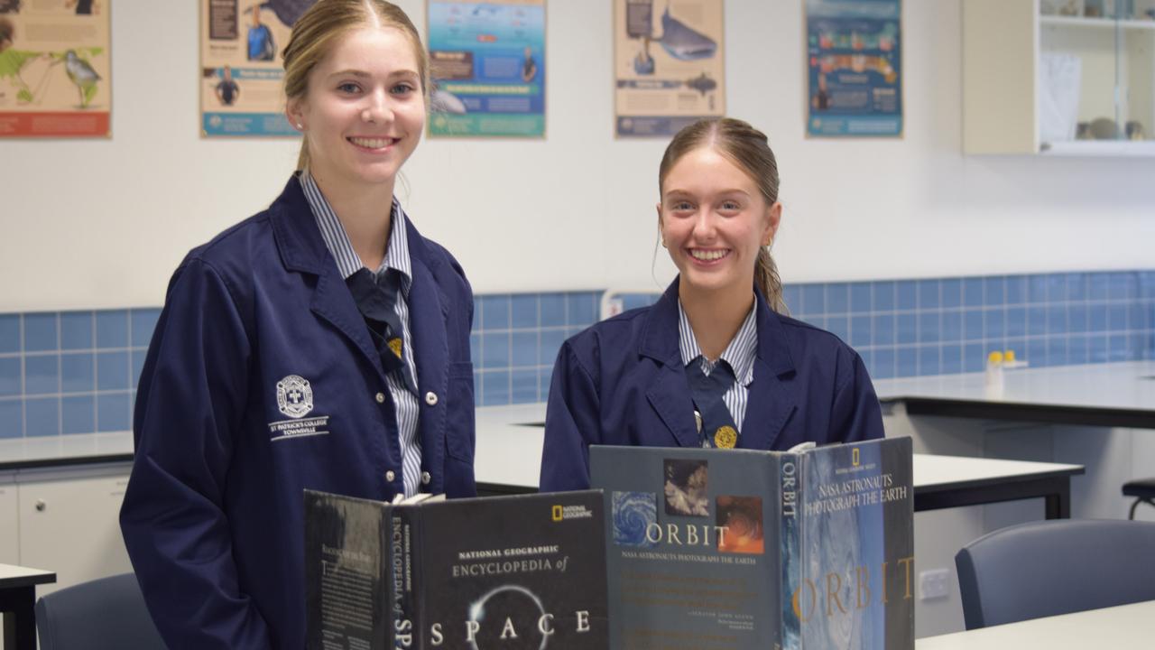 St Patrick's College Year 12 students Alicia McMillan and Charlie Pacey are ready to head to the US for the trip of a lifetime. Picture: Nikita McGuire