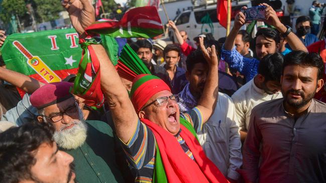 Jailed Imran Khan’s party claims election victory