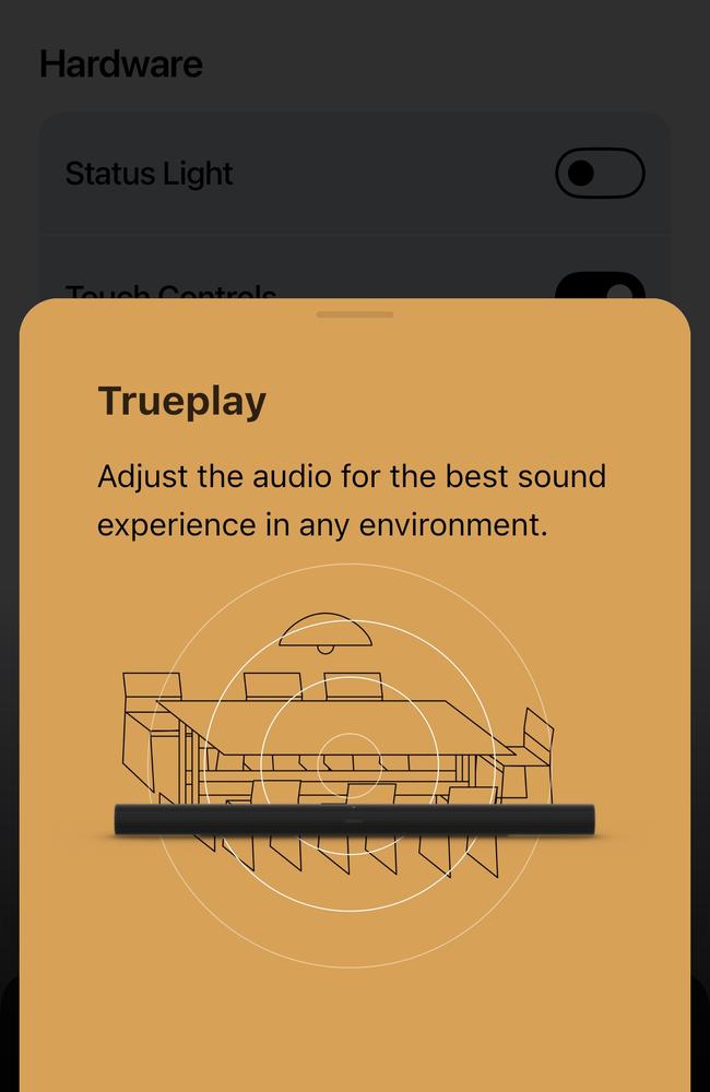 Trueplay technology lets you use the Sonos app to tune the speakers for the best performance in your room, regardless where you put them.