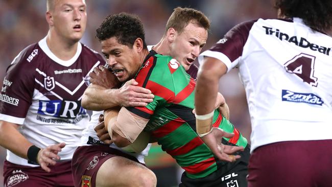 Gagai had a devil of a time dealing with Suli. Photo by Mark Metcalfe/Getty Images.