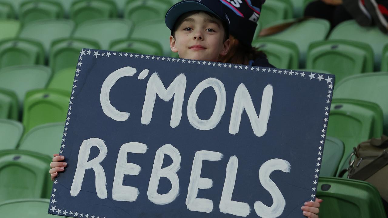 The Rebels ran out of support in Melbourne. Picture: Robert Cianflone/Getty Images