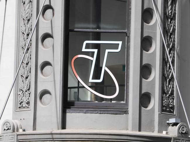 SYDNEY, AUSTRALIA - NewsWire Photos MAY 4, 2024: Telstra signage on George Street in the Sydney CBD. Federal budget stock images.Picture: NCA NewsWire / Damian Shaw