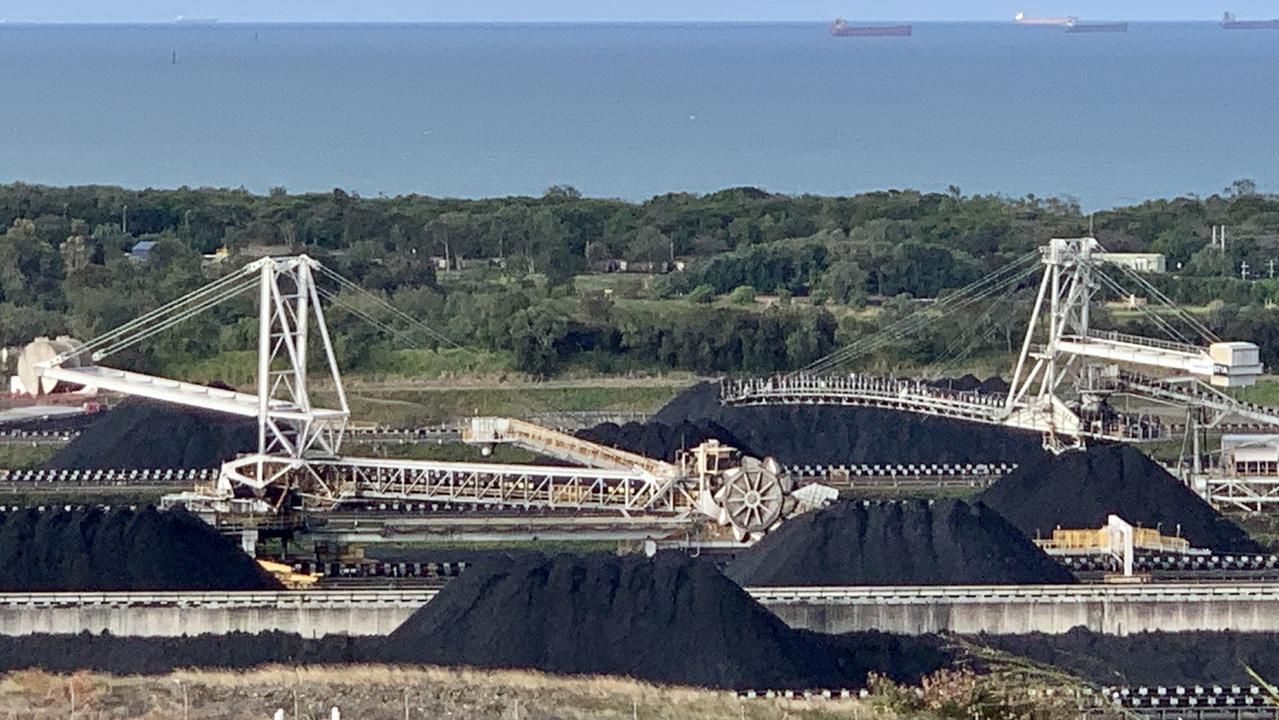 Dalrymple Bay Coal Terminal south of Mackay. Picture: Rae Wilson