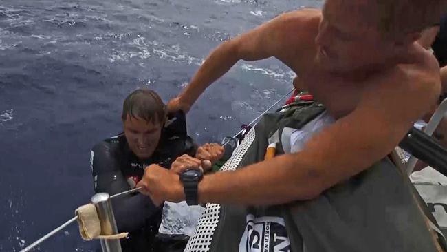 Alex Gough was very fortunate not to lose his life after going overboard at sea