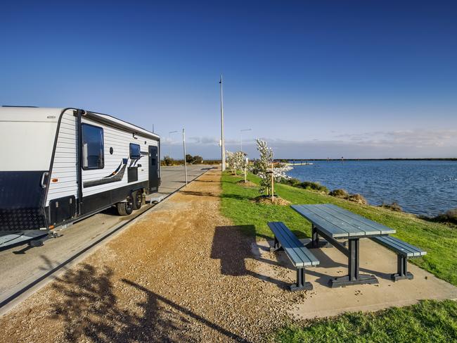 AUSTRALIAN HOLIDAY:   Camping by the foreshore in South Gippsland