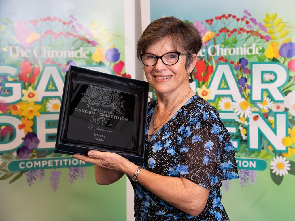 First place winner, Regional Option - Small Space, Narelle Hurse, Wyreema.Chronicle Garden Competition, awards presentation at Oaks Toowoomba Hotel.Thursday September 14, 2023