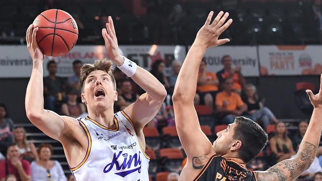 Dane Pineau in action for the Sydney Kings. Picture: AAP