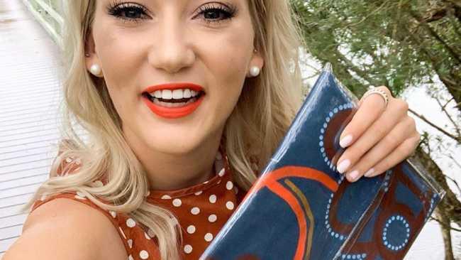 BAGGED A WINNING CLUTCH: Willow and Hide designer, Chloe Johnson paints and sews her stunning and one-of-a-kind clutch bags by hand and with love.