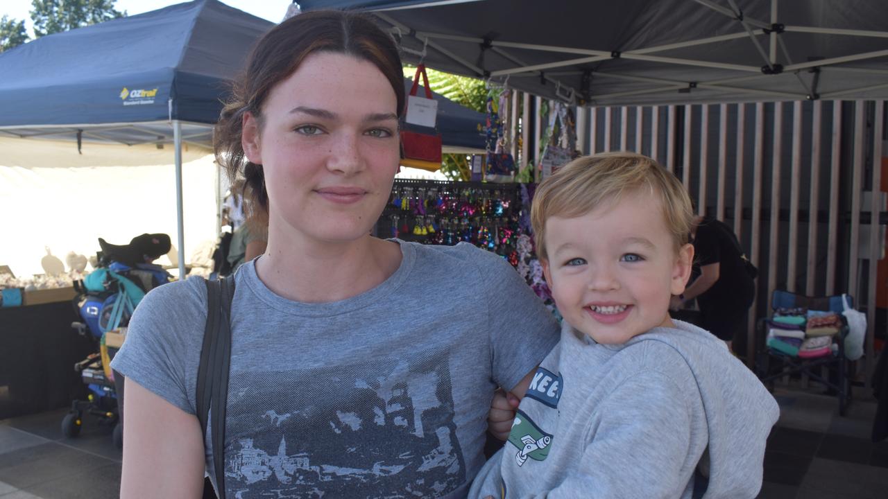 Emily Joyce-Simpson and Keedan Harding at Spring Vibes at the Nicholas Street Precinct, Ipswich. Photos: Georgie Walker