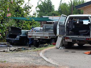 Multiple police officers in unmarked vehicles raided a Woombye home early Monday morning and arrested multiple people in relation to a drug operation.