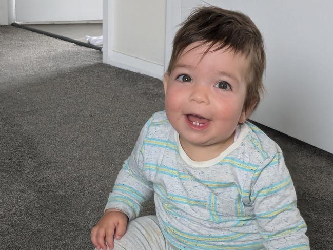 Tully McGrath, who turned one this week, after life-saving blood platelet treatment. Picture: supplied.