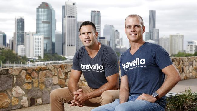 Tech co-founders Mark Cantoni and Ryan Hanly from Travello. Picture: AAP Image