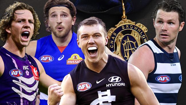 Champion Data's model predicts a tight Brownlow Medal race.