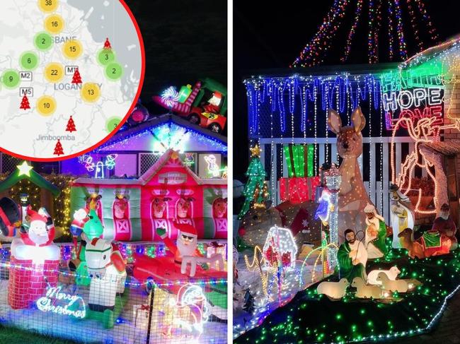 Full list of Brisbane's best Christmas lights. Photo: Supplied