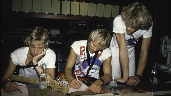 The Police in a scene from the doco Under the Volcano. Picture: Sydney Film Festival