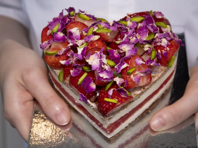 Black Star’s signature strawberry watermelon cake. Picture: Jenifer Jagielski