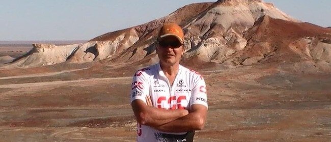 Former Central Queensland barrister Ross Lo Monaco in the Australian outback on a riding holiday in 2009.