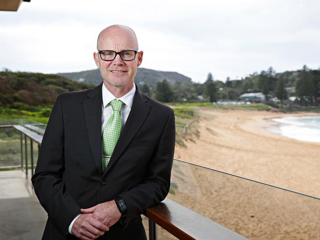 Barrenjoye High principal Ian Bowsher at Avalon Beach. Picture: Adam Yip / Manly Daily