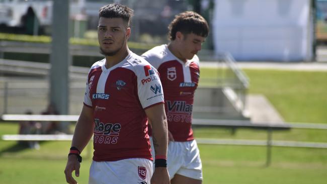 Meninga Cup semi-final action between the Redcliffe Dolphins and Wynnum-Manly Seagulls. Saturday April 15, 2023.