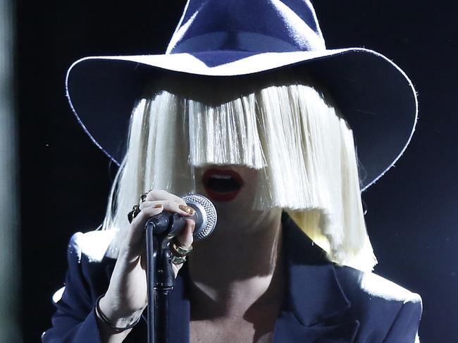 THE VOICE -- "Live Playoffs" Episode 812B -- Pictured: Sia -- (Photo by: Tyler Golden/NBC/NBCU Photo Bank via Getty Images)