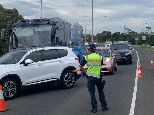 More than 40 drink and drug drivers were busted in Geelong on the weekend in Operation Lockdown. Picture: Victoria Police