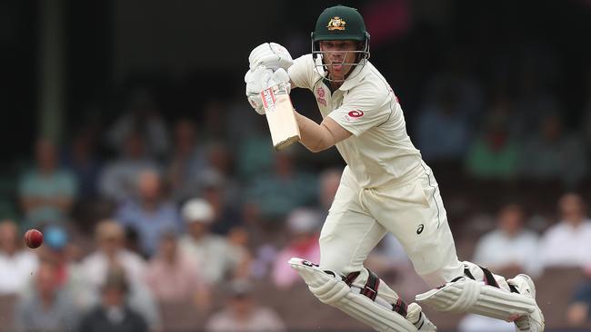 David Warner burst onto the international scene as a T20 thrasher but has emerged as one of the most damaging batsmen in Test cricket. Picture: BRETT COSTELLO