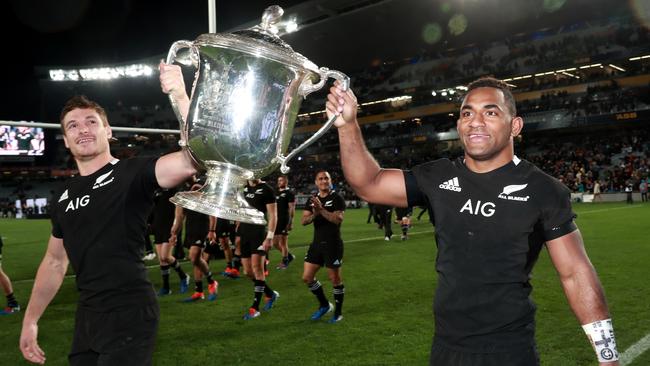 The Bledisloe Cup will played over two Sundays in October after a deal was made between the Australian and New Zealand governments Picture: Getty Images