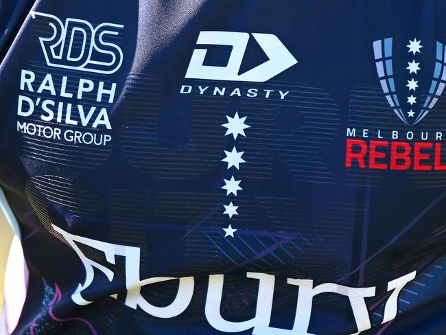 MELBOURNE, AUSTRALIA - FEBRUARY 03: A general view of the Rebels jersey during the Super Rugby Pacific Trial Match between Melbourne Rebels and NSW Waratahs at Harold Caterson Reserve on February 03, 2024 in Melbourne, Australia. (Photo by Morgan Hancock/Getty Images)